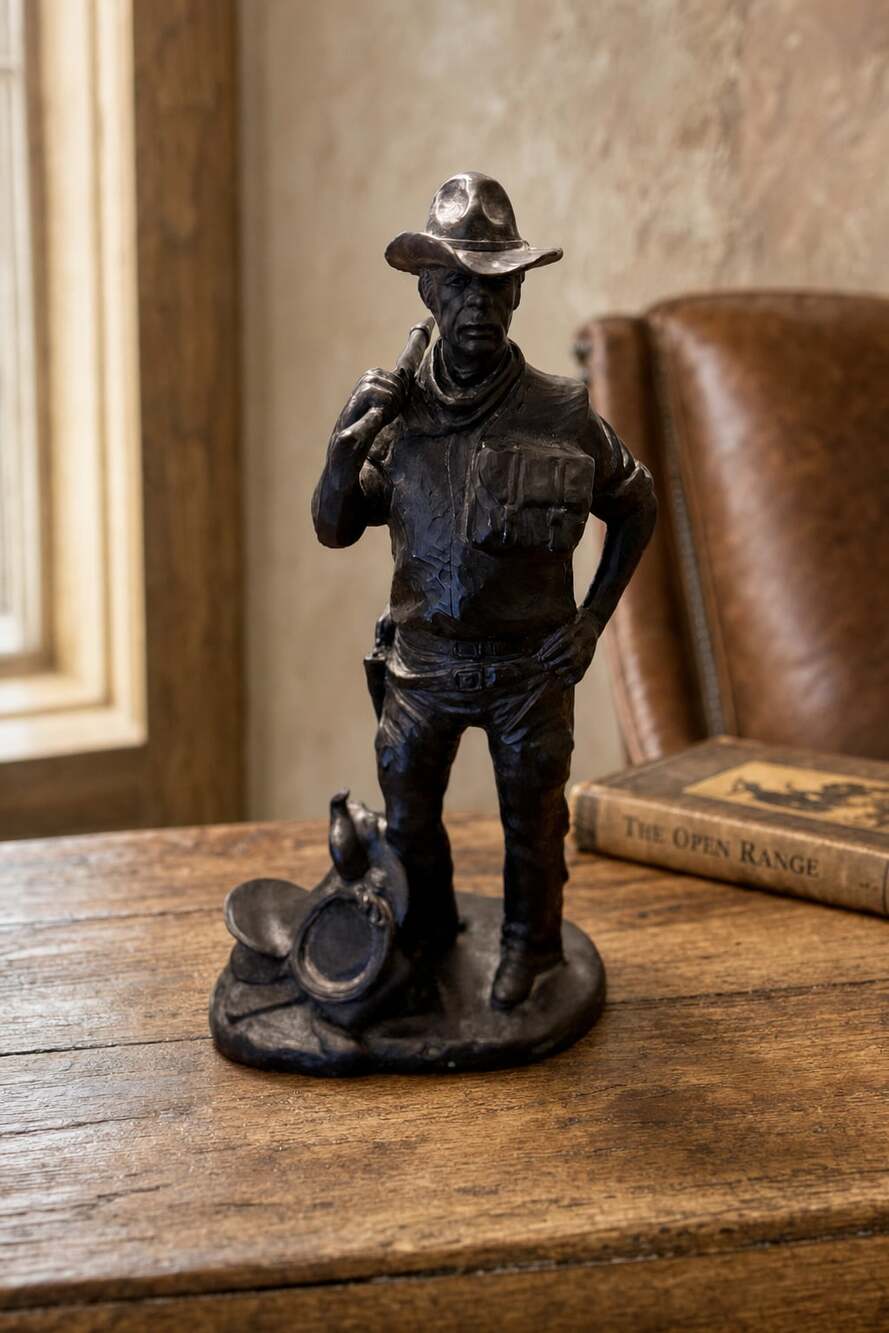 Michael Garman Terrance Patterson Gallery The Drifter Cowboy Sculpture Statue